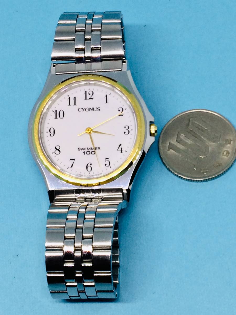 (C25)オリエント好きな方(*'▽')オリエントスイマー100シグナス（電池交換済み）S&G・メンズ腕時計USED（送料全国一律185円）人気の時計。_画像9