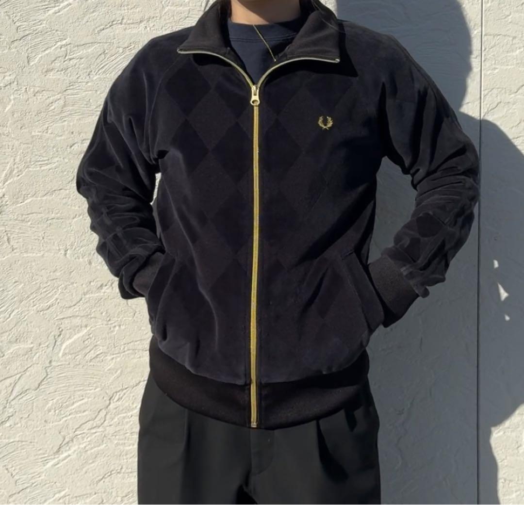Fred perry ベロア トラックジャケット レア