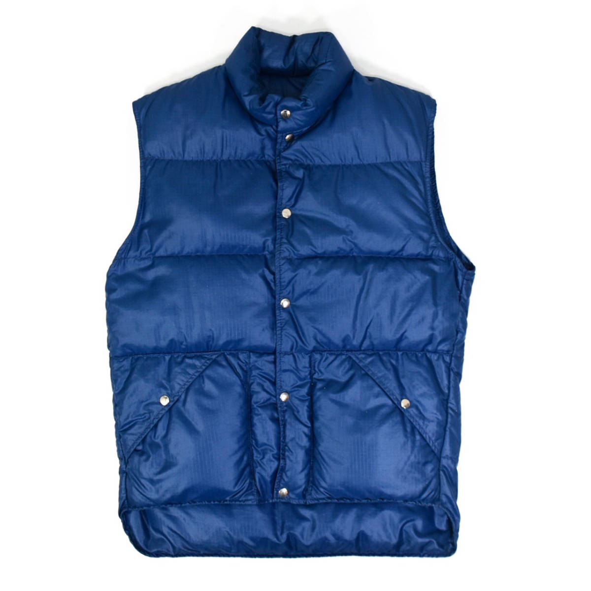 希少 1970s FIRSTHINGS Down vest S Indigo blue 70年代 ヴィンテージダウン ダウンベスト ブルー Scovillボタン_画像1