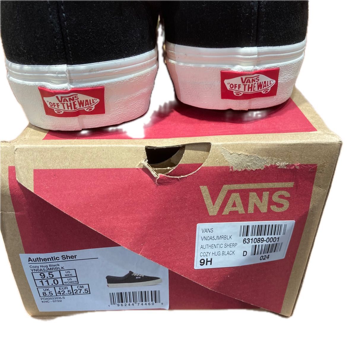 激レア！新品未使用！VANS authentic sher スニーカー スリッポン ムートン高級本革　スエード