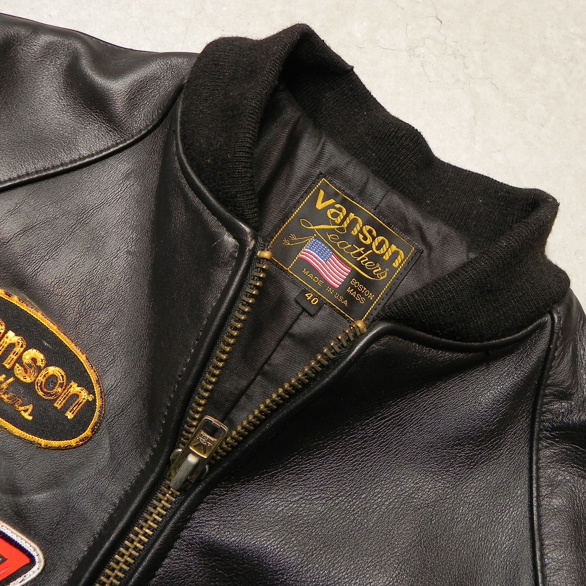 人気】VANSON【TJV オールレザー スタジャン】TJ レザー 人気】VANSON【TJV オールレザー スタジャン】TJ レザー