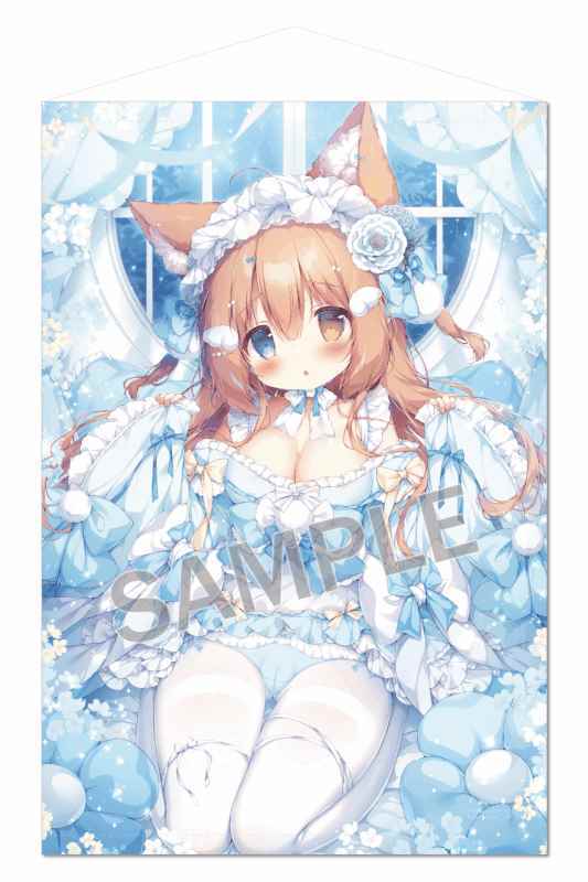 正式的 桃豆こまもち こまこちゃん B2タペストリー 和メイド Exver. 未開封 タペストリー