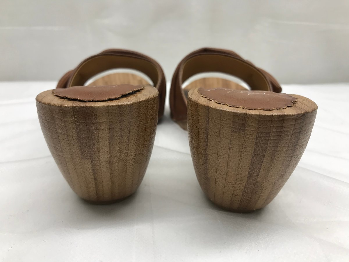 【未使用保管品】Poti ポチ サンダル BROWN WOOD Mサイズ レディース 箱付き_画像7