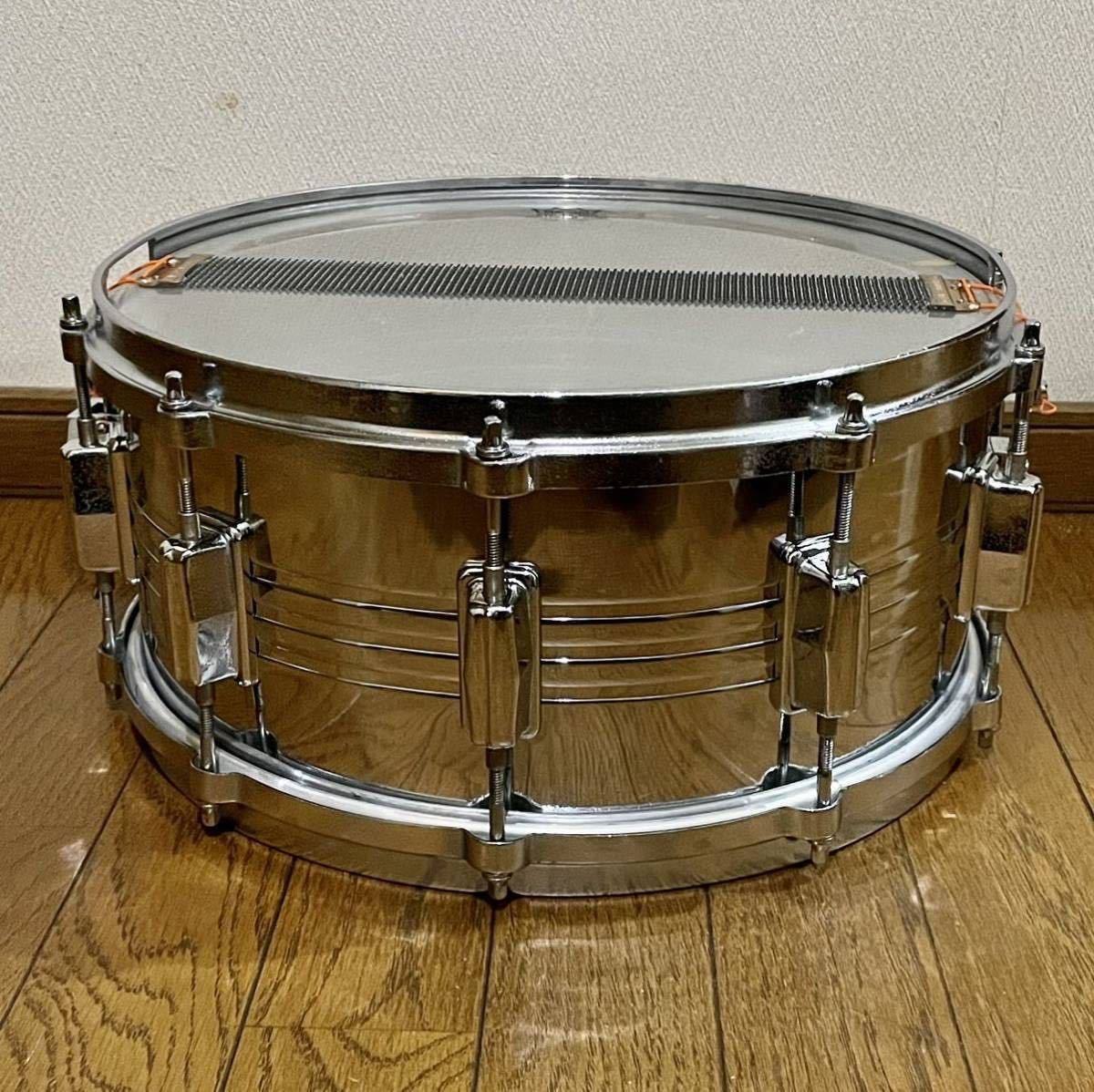 ☆Pearl/パール製70'メタルスネアドラム14x6.5日本製/程度良好_画像8