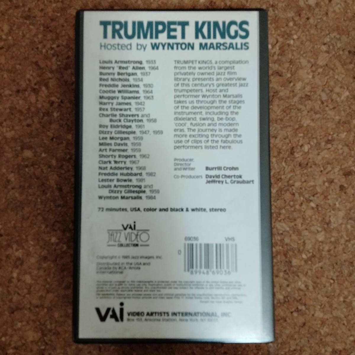  mountain ]VHS videotape TRUMPET KINGS HOSTED by WYNTON MARSALIS Louis * Armstrong / red * Nicole s/ nut *ada Ray 