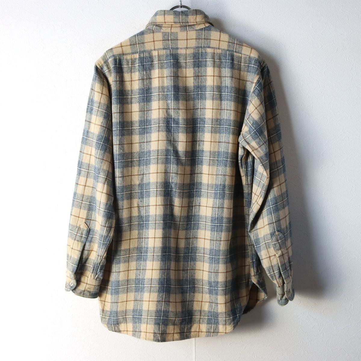 70s USA製 PENDLETON ペンドルトン ウール チェック シャツ size M / 古着 ヴィンテージ_画像3