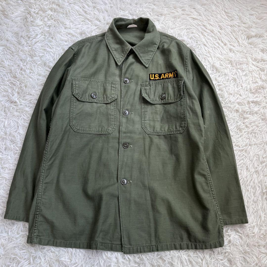 【50s】U.S.ARMY ユーティリティ 長袖シャツ　筒袖　1st OG107