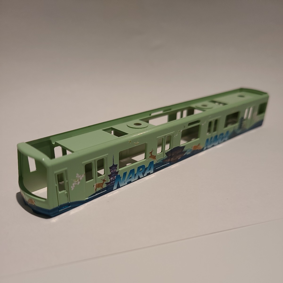 GREENMAX　 50593　近鉄 3220系　KYOTO-NARAラッピング　ボディ　車体のみ　先頭車　緑　グリーン　グリーンマックス　GM_画像1