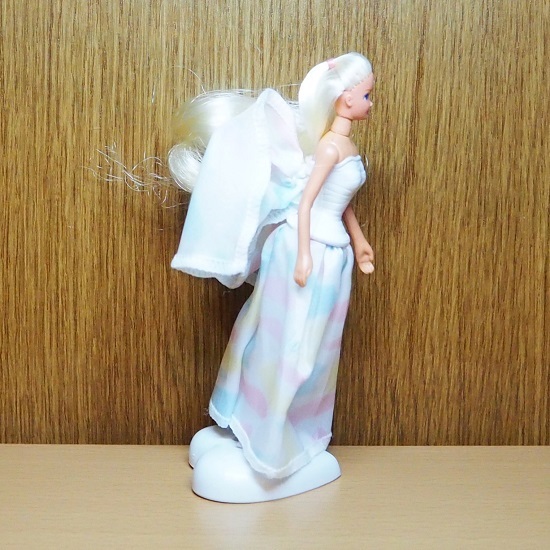  Barbie figure Mattel white dress pastel McDonald's McDonald\'s Barbiemi-ru toy Ame toy 1996