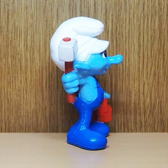  Smurf figure tool Smurf McDonald's 2013 Ame toy mi-ru toy 