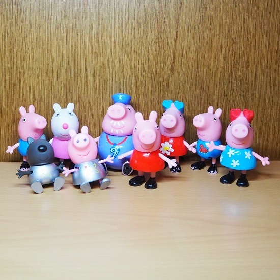 ペッパピッグ　Peppa Pig　フィギュア　９個　セット　アメトイ_画像1