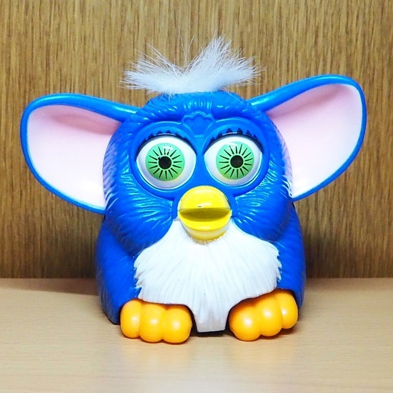 ファービー　フィギュア　 Furby　ブルー　ホワイト　ローラー　おもちゃ　マクドナルド　1998　ミール トイ　アメトイ　ハッピーセット_画像1