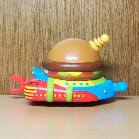  Sonic Drive in figure handle burger space ship 2000mi-ru toy Ame toy Ad ba Thai Gin gSonic Drive In hood toy 