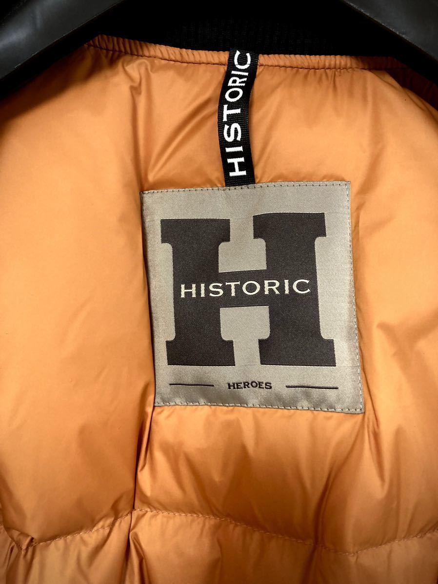 新品 11万円 HISTORIC ヒストリック MA-1 ダウンジャケット ボンバージャケット イタリア 正規店購入品 ブラック_画像7