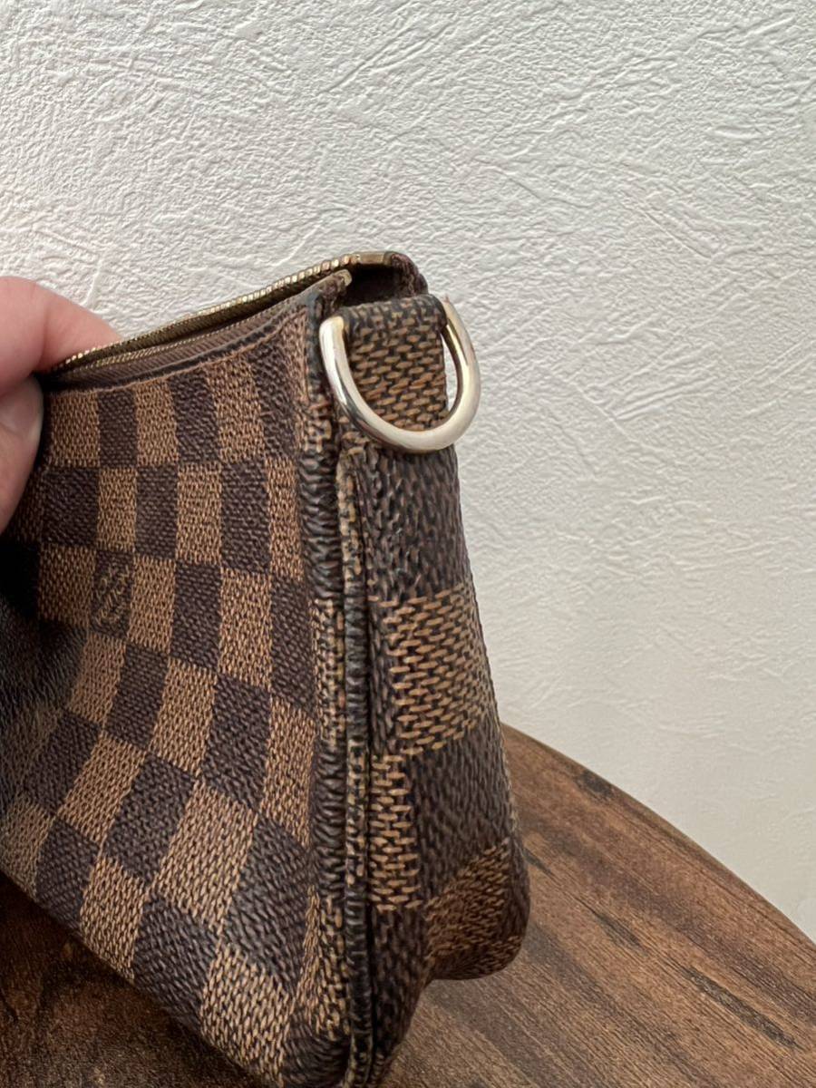 LOUIS VUITTON ルイヴィトン ダミエ アクセサリー ポーチ ミニポシェット アクセソワール N58009_画像2