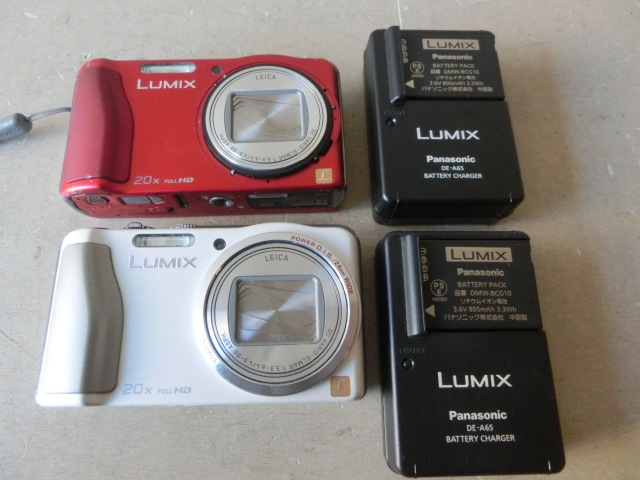 Panasonicパナソニック LUMIX デジカメ2個 DMC-TZ30 DMC-TZ30 DMW-BCG10 DE-A65 DMW-BCG10 DE-A65 ジャンク_画像1