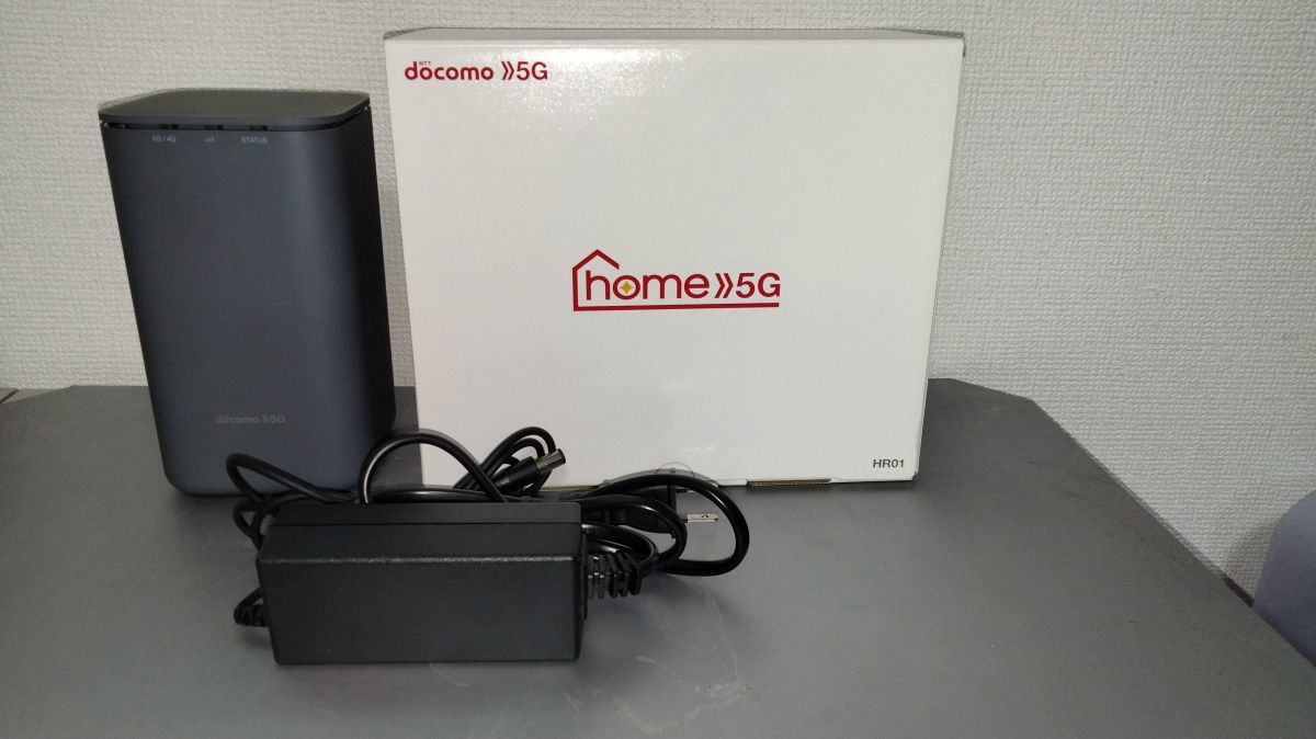 FG611 docomo ホームルーター home 5G HR01 (Dark Grey) [ASH07853] 4942857219494_画像1