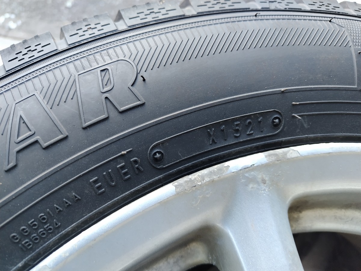 トヨタ エスティマ純正アルミ　7.0J-17+50 スタッドレス　GOODYEAR ICENAVI7 215/60R17　中古4本セット_画像6