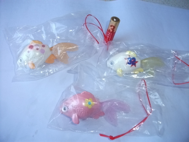  prompt decision rare rare that time thing goldfish ③ 3 pcs zen my WING-UP figure Showa Retro Vintage 