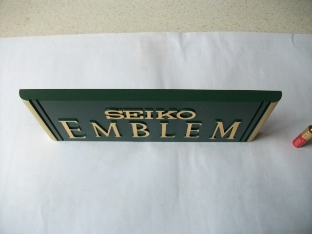 非売品　希少 レア 当時物 店内看板　表示板 SEIKO EMBLEM セイコー エンブレム　時計 レトロ ビンテージ_画像3