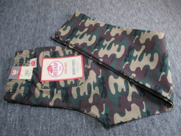 激安即決 RED KAP 76cm S/M シェフ パンツ 迷彩 カモフラ レッドキャップ アメカジ ミリタリー ズボン ボトムス ワーク 作業着 私服 新品 C_画像1