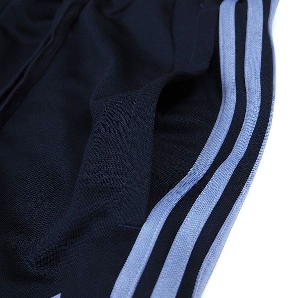 P969 新品 adidas アディダス 上下セット ジャージ フルジップ パーカー パンツ セットアップ ３ストライプス L ネイビー_画像8