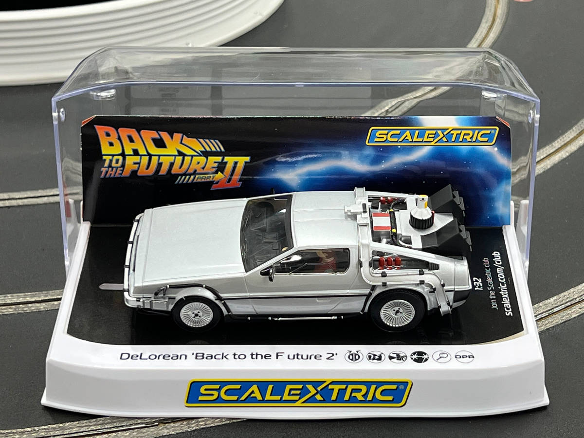 No.184 SCALEXTRIC Delorean Back to the Future2 [ new goods unused 1/32 slot car ]