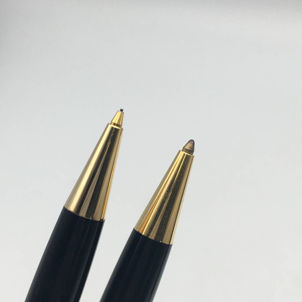 ★D12118/MONTBLANC モンブラン/ボールペン/シャープペンシル/マイスターシュテュック/ツイスト式/ブラック×ゴールド/ケース付/筆記OK含_画像8