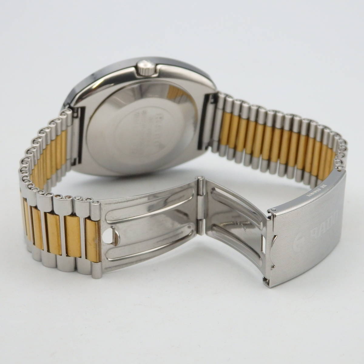 う11434/RADO ラドー/ダイヤスター/自動巻/メンズ腕時計/11P/カットガラス/コンビ/文字盤 ゴールド/636.0308.3_画像9