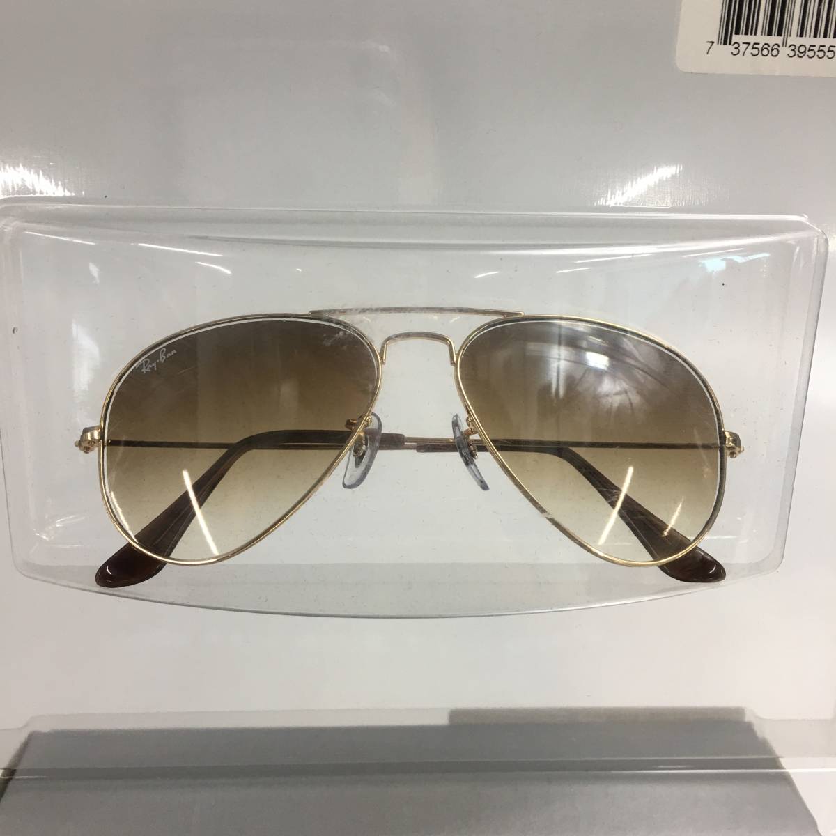 ★D09058【未開封品】Ray-Ban レイバン/サングラス/AVIATOR LARGE METAL/RB3025/アビエーター/ゴールド×グラデーション ブラウン_画像2