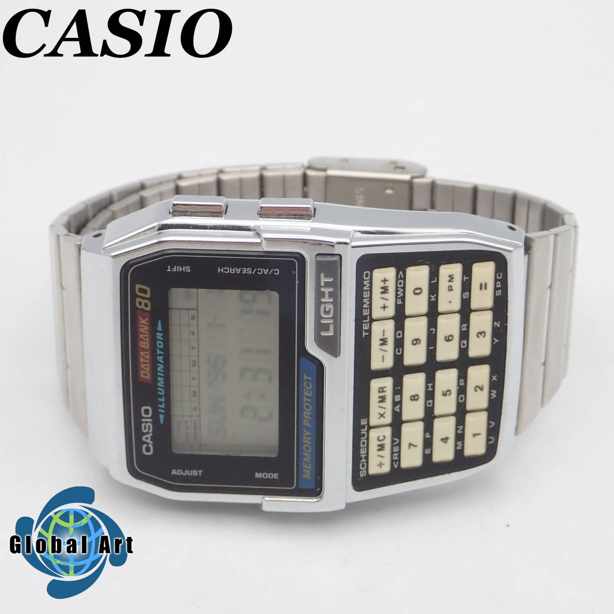 う12244/CASIO カシオ/データバンク80/クオーツ/メンズ腕時計/デジタル/電卓/DBC-810_画像1