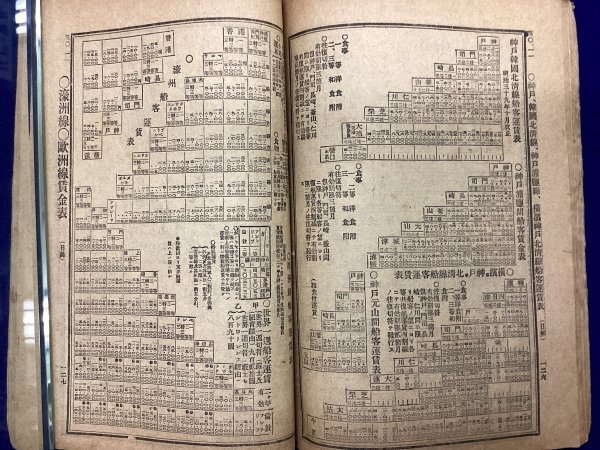 戦前 時刻表●旅行案内●第八七号●明治42年7月号●官有鐵道 総督府鐵道 南満洲鐵道●鉄道資料_画像9