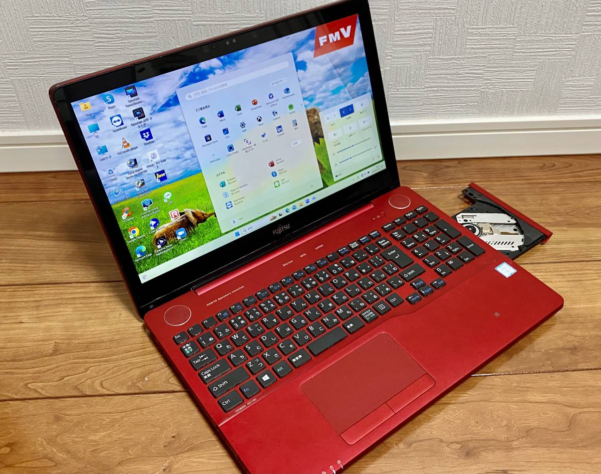 Zoom リカバリ品 タッチパネル FHD Win11 顔認証 AH77/B1 Core i7-7700HQ 3.80GHz/メモリ8GB/新SSD 256GB/HDMI/Type-C/MS Office&筆ぐるめ_画像7