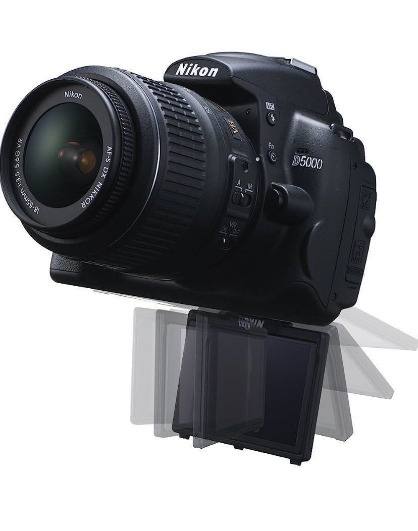 ★ Nikon デジタル一眼レフカメラ D5000 ダブルレンズズームキット ◆中古超美品◆シャッター50回未満_画像3