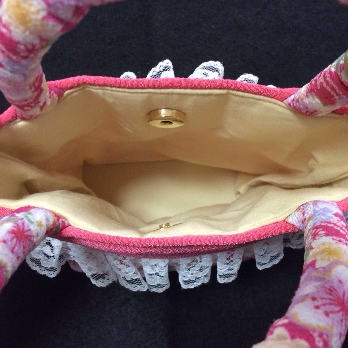 ★ 美品 七五三 草履バッグセット ピンク 桜柄  / 日本製  和装小物