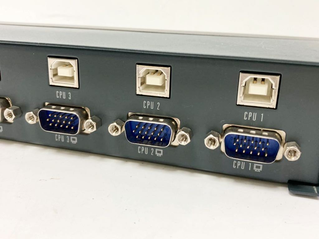 管理1159 ELECOM エレコム KVM-NVU4 CPU切替器 KVM SWITCH 4PORT PC用品 通電のみ アダプター付 ジャンク_画像6