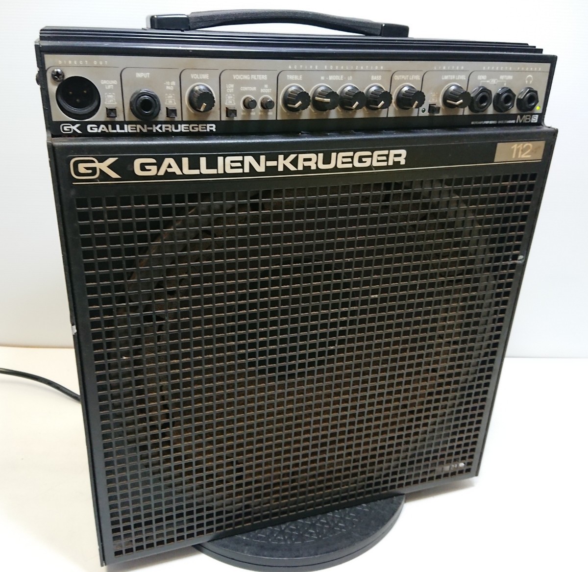 管理1332 GK GALLIEN-KRUEGER 112 ベーススタンダード アンプ MB150S エッジ劣化 通電確認済み ジャンク_画像1