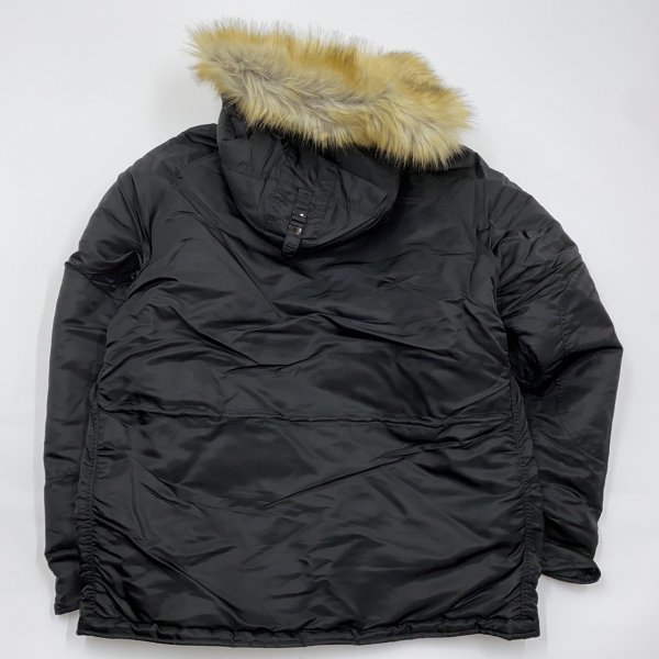 ALPHA INDUSTRIES アルファインダストリーズ N-3B フライトジャケット ファー付き 定価3.3万 20024-401 黒 L_画像4