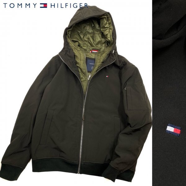 TOMMY HILFIGER トミーヒルフィガー ソフトシェル ジャケット 黒 XL_画像1