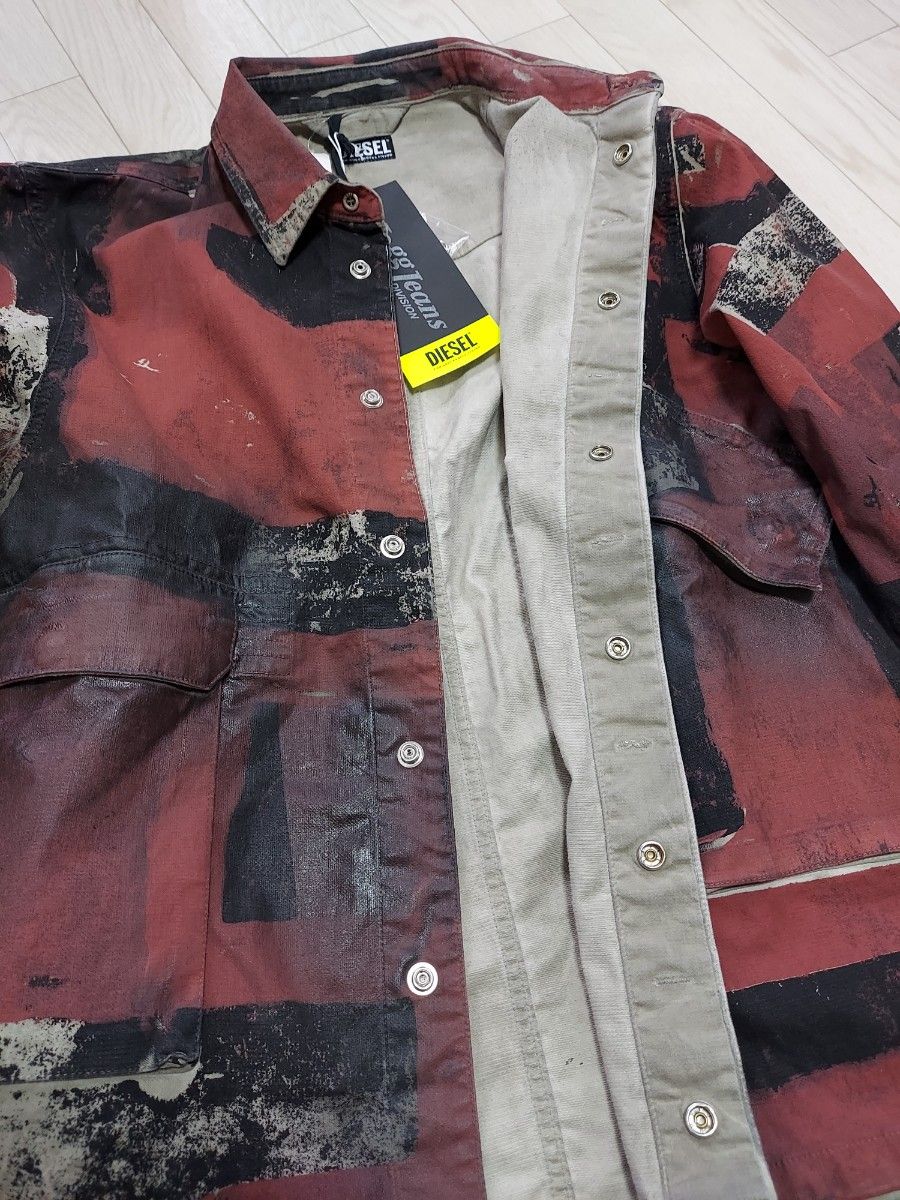 新品 ~DIESEL~ モザイクデニムjkt 表記サイズM(US) L-XL相当 新品 ~DIESEL~ モザイクデニムjkt 表記サイズM(US) L-XL相当