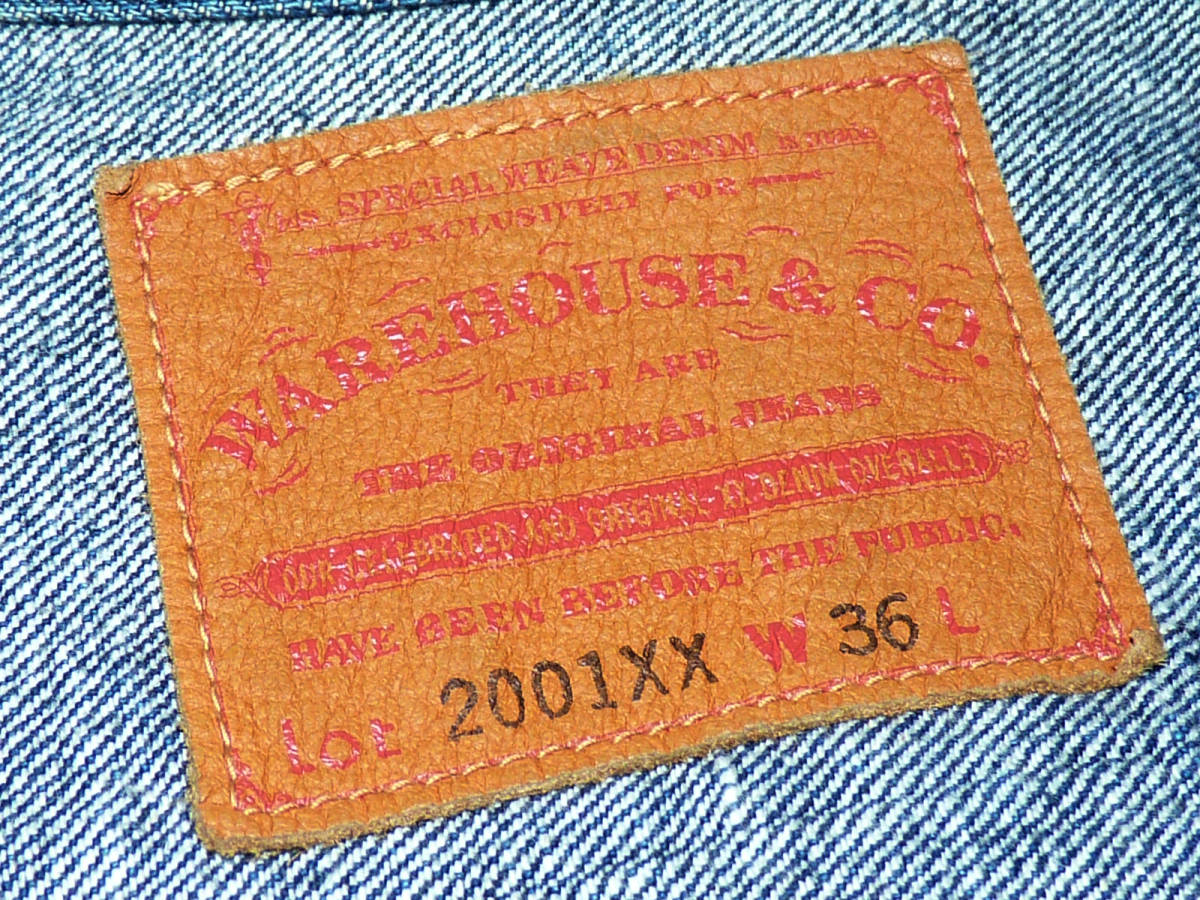 WAREHOUSE Warehouse Lot 2001XX Denim жакет 36