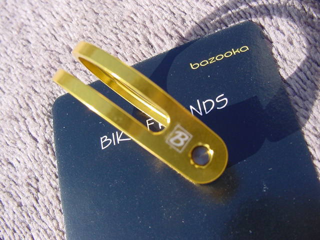 Bazooka super light alumi seat clamp Ti 31.8φ GD new goods unused 