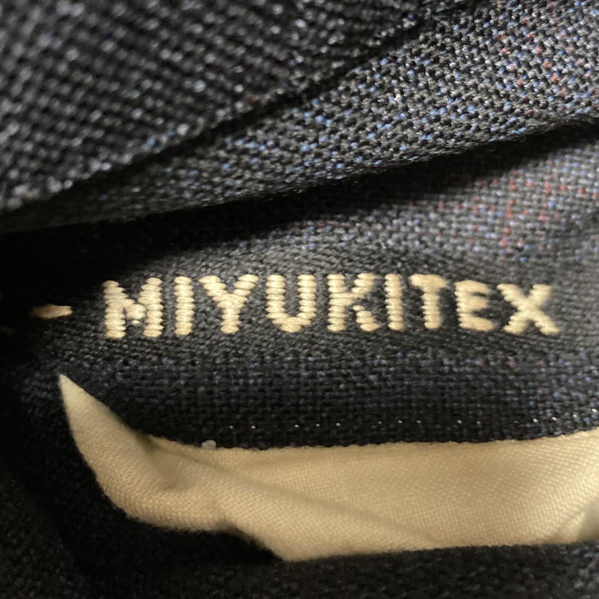 ★ MIYUKITEX センターライン スラックスパンツ ブラック★ビンテージ 古着 levis lee polo ラルフローレン アメカジ ドメブラ ギャルソン_画像6