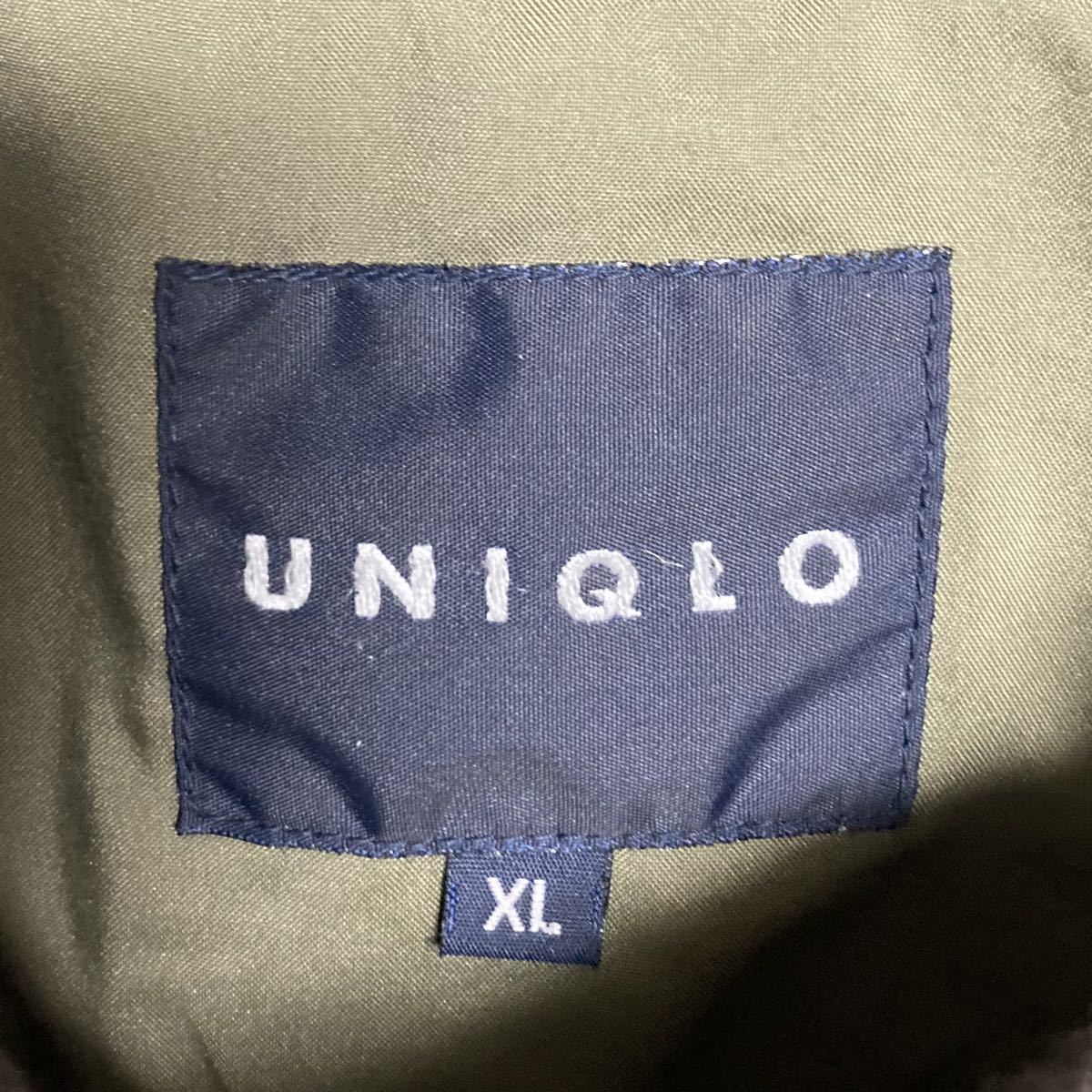 ★ OLD UNIQLO オールドユニクロ カーキ ダウンジャケット サイズXL カーキ グリーン★ストリート ビンテージ stussy bape 00s 古着