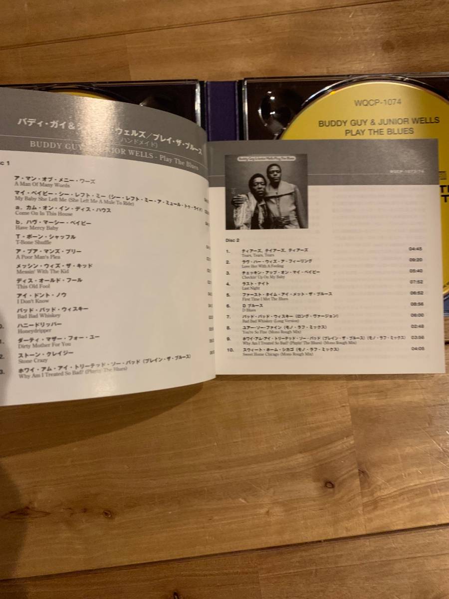 2SHM-CD【歌詞／対訳／日本語解説付】Buddy Guy & Junior Wells / Play The Blues Rhino Handmade ライノ・ハンドメイド WQCP-1073/4_画像5