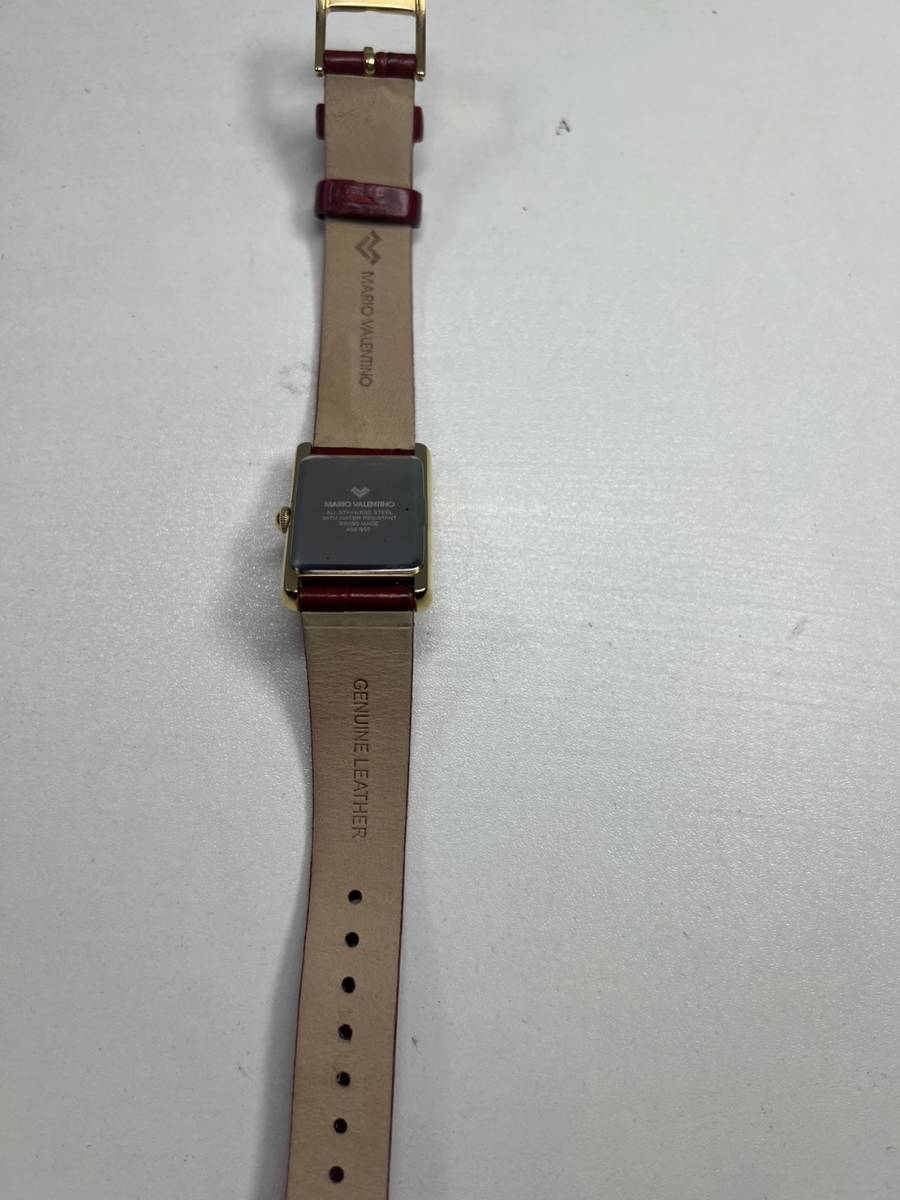 MARIO VALENTINO マリオバレンチノ 腕時計 レディース 電池切れ 現状 日本上陸50周年記念 コーラルレッド 世界限定950点_画像6