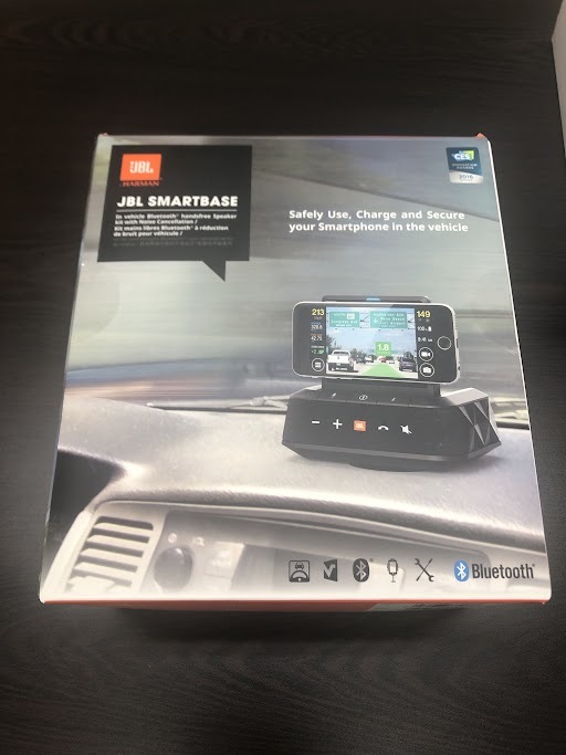 #9041 JBL SMARTBASE Bluetoothスピーカー Qi充電対応 車載用 ADAS ドライブレコーダー ナビアプリ対応 現状品_画像2