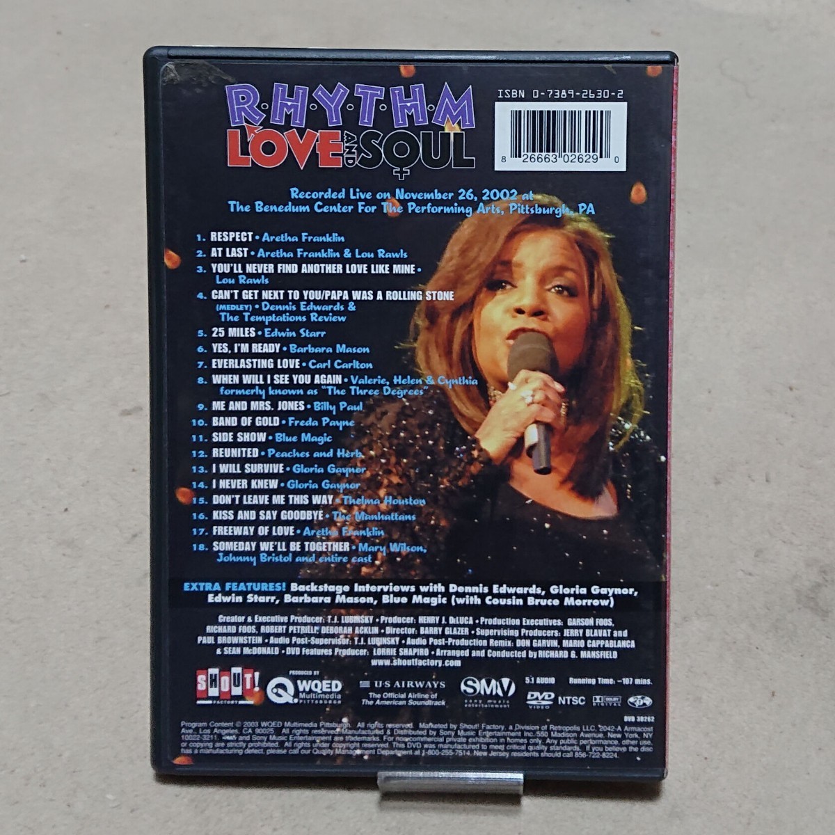 【DVD】Rhythm Love & Soul グロリア・ゲイナー/アレサ・フランクリン他_画像2