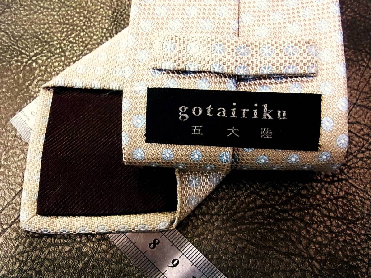 ♪№H1482良品♪【人気の細8.1㎝】【gotairiku】五大陸♪ネクタイ♪ナロータイ♪_画像2