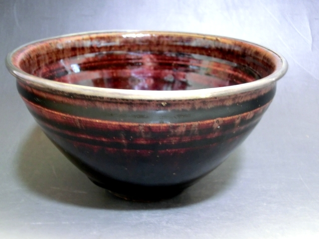 茶碗□瀬戸 天目茶碗 山十窯 【加藤光右衛門】 飴釉 桐共 茶碗□瀬戸 天目茶碗 山十窯 【加藤光右衛門】 飴釉 桐共